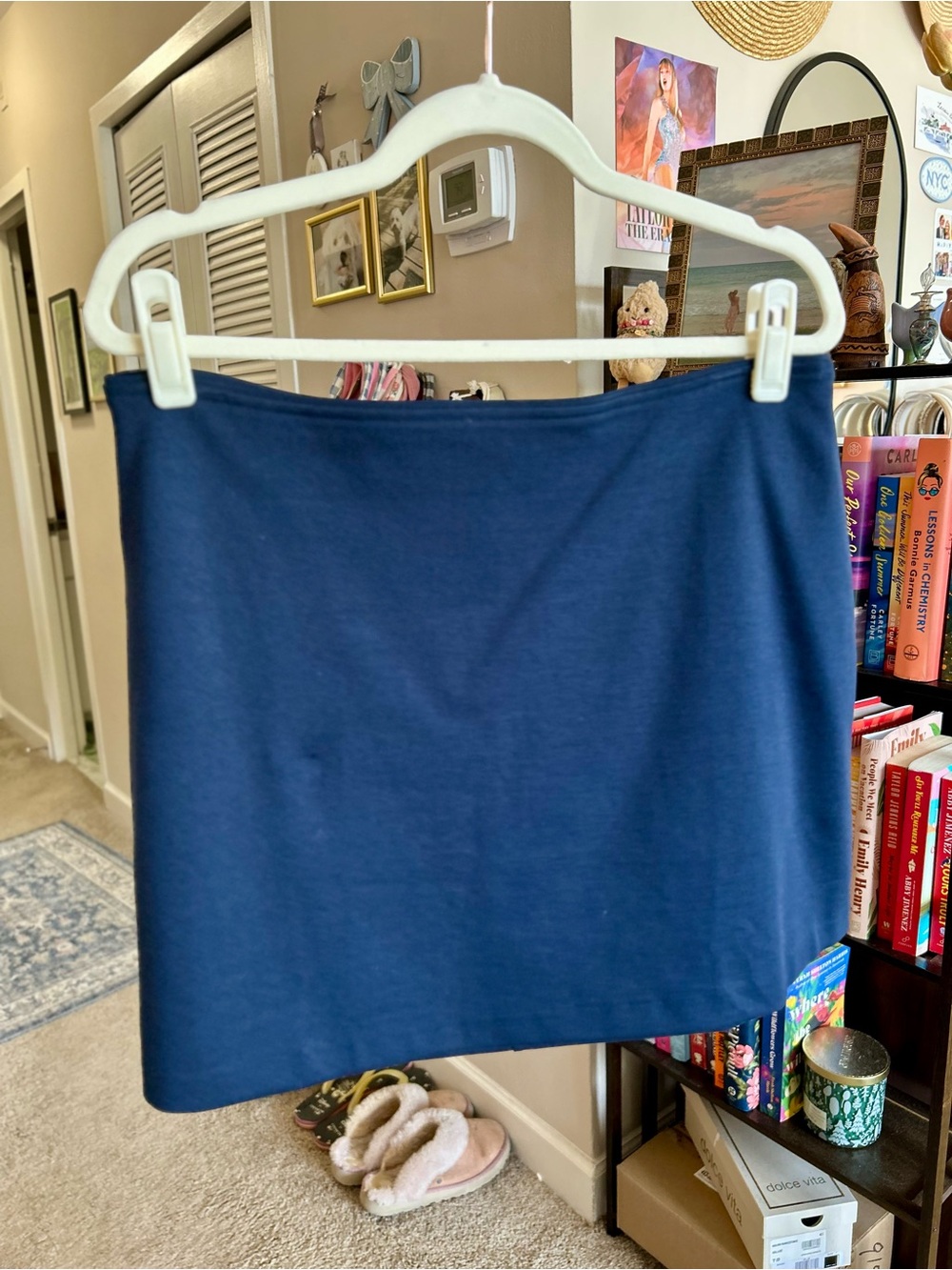 Everlane Navy Mini Skirt - Solid Stretch
